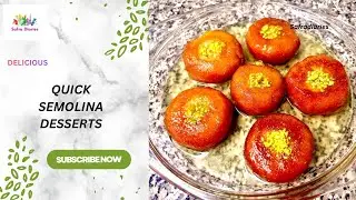 Soft, Juicy & Delicious Rava Sweet in Minutes | Without Oven | Easy Dessert Idea | Safradiaries 