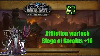 Affliction warlock DPS 1.57m Siege of Boralus +10  TWW #warlock #warlockgaming #affliction