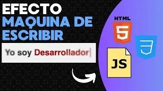 Animaciones con JS - Efecto maquina de escribir | Alejandro Sabater