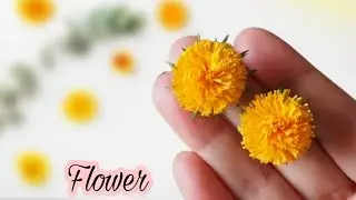 DIY Paper Dandelion || Paper Flower || Diy paper flower making ideas || Flowers || DIY  || Crafts