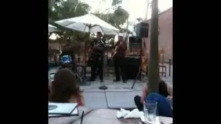 Steve Gomes playing the bass
