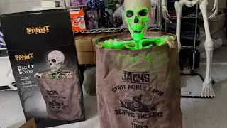 Bag O' Bones Spirit Halloween Jump Scare Animatronic Unboxing & Review