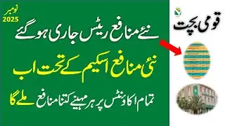 National Savings Released New Profit Rates November 2025 ll Behbood Saving Certificate Profit Rate