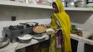 Sag or balon waly prathay|| village style paratha or sag || Pak village Traditional family vlogs 