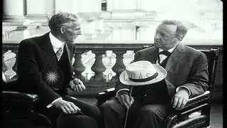 Henry Ford with House Speaker James Beauchamp Clark and Congresswoman Rankin at p...HD Stock Footage