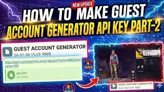 HAW TO MAKE FREE FIRE GUEST ACCOUNT GENERATOR API KEY ALL SERVER ID 😱🔥 PART-2