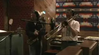 Marcus & Adam warming up @ Muscadine Studio
