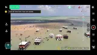 Voando at&eacute; o Banco da Areia Vermelha com o Drone X8 TELE MAX . Vento Muito Forte!!!