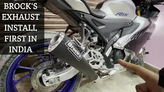 Brocks exhaust installed in our yamaha R15m | V3 motorrad