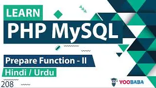 PHP MySQLi Prepare Function Tutorial - II in Hindi / Urdu