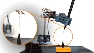 Accuracy demo using pencil core into pencil with modified servo robot arm