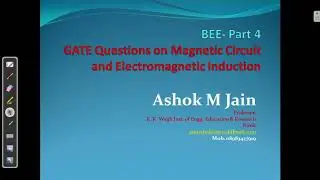 BEE | GATE Questions on Magnetic Circuit and Electromagnetic Induction Part 4 | Unit 1 - Lecture 14