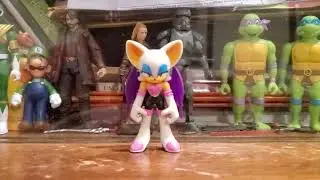 My best favorite Princess Peach, Rouge The Bat, Scarlet Witch and Wonder Woman action figures.