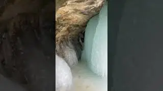 Ice curtains, Frozen waterfalls near Munising Michigan