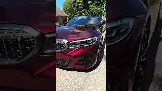 #vinylwrap #wrap #bmw  #beamer #redblackiridescent #teckwrap