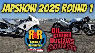 We race against some of the quickest oldskool Suzuki's in the UK Oil Cooled Outlaws Shootout
