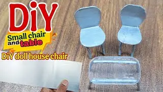How to make a small chair | Diy dollhouse chair | diy miniature chair and table 