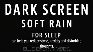 Pure Rain & Thunder Black Screen for Restful Sleep