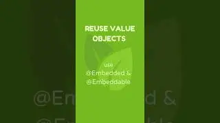 Spring Boot @Embedded & @Embeddable in 30 Seconds | #springboot #javadeveloper #java #shorts #coding