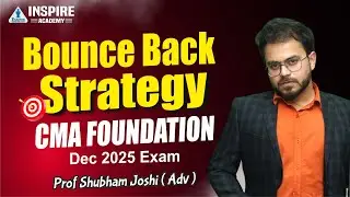 CMA Foundation Failed? अब क्या करें | Bounce Back Strategy By Prof. Shubham Joshi #fail #cma #result