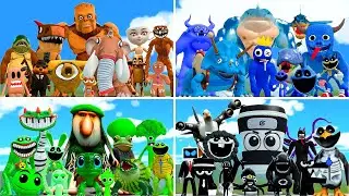 ¿Qué Familia de Colores es La MAS Fuerte en Garry's Mod? 😱 (Italian Brainrot, Dino Toy, Sprunki)