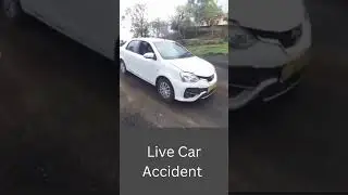 Live Car Accident during car driving learning#india #love #accidentnews #awareness #viral