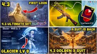 Update 4.3 X Suit 😍 4.3 ULTIMATE SET FULL LOOK 😍  || New Ultimate Set || m4 Glacier 