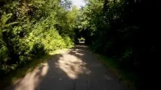 Cycling (W to E) on the Old Plank Road Trail from New Lenox, IL, V22