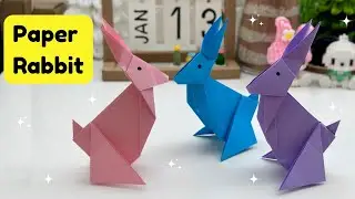How To Make Easy Paper RABBIT For Kids / Kids  Activities / Paper Craft Easy / KIDS crafts / BUNNY