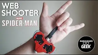 Como hacer Web Shooter/Lanzatelarañas de Spiderman PS4 Funcional DIY/TUTORIAL/Manualidad/MARVEL