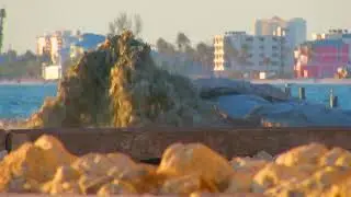 Sand dredging near Leonardo Arms on Fort Myers Beach
