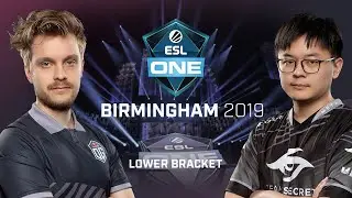 Dota2 - OG vs. Team Secret - Game 1 - Lower Bracket - ESL One Birmingham 2019