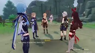 Cryo Albedo/Fell Flower boss fight