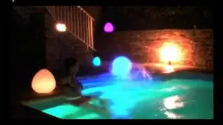 remote control waterproof  16 color changing led luminous ball for swimming pool or events