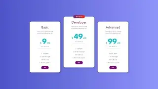 Modern Price Card UI | HTML AND CSS TIPS AND TRICKS