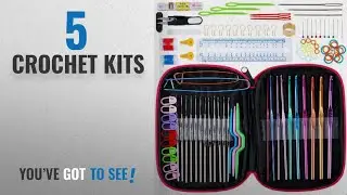 Top 10 Crochet Kits [2018]: Anpro Crochet Hooks Set 100pcs Knitting Tool Accessories with Pink Case