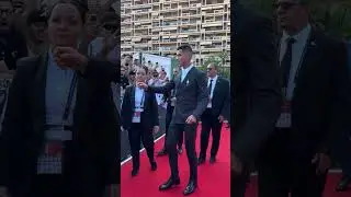 CRISTIANO RONALDO no sorteio da UEFA Champions #cr7 #uefa #sorteio #futebol #futbol