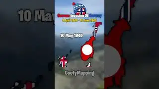 German invasion of Norway #ww2 #norway #germany #history #viral #mapping #shorts #geography