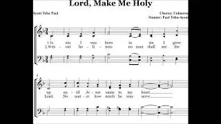 Lord make me holy/ Holy through and through