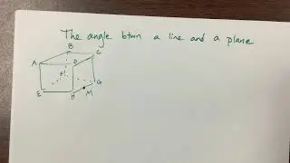 The angle between a line and a plane