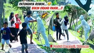 Funny videos, human statue prank !! Lelucon patung hidup