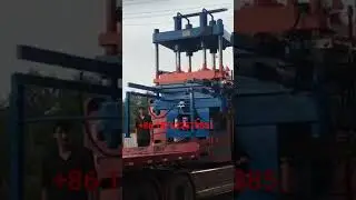 2 working layers rubber floor tiles vulcanizing press delivery