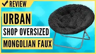 Urban Shop Oversized Mongolian Faux Fur Saucer Chair
