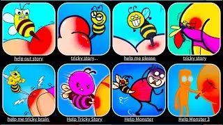 Help Me Tricky Story, Help Me Tricky Puzzle, Help Out Story, Help Monster, Please Help Story...