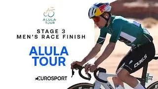 Crosswind CHAOS! | Stage 3 | 2025 AlUla Tour | Stage Finish 😬