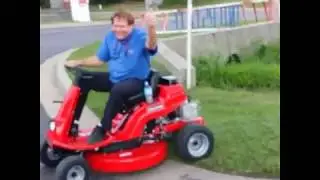 Mow Like Forrest Gump! Snapper Rear Engine Rider!