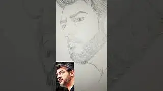 Thala Ajith kumar photo drawing