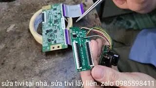 thay màn hình tivi sony rẽ hay khó. mời các bạn cùng xem. 43w660f vỡ màn hình.