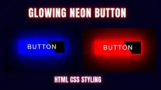 Glowing Neon Light Button Animation Effects on Hover | CSS Snake Border Easiest Way To Learn