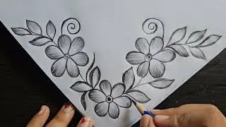 Border design for project || front page border design project work&lrm;⁨ #art #drawing #howtodraw